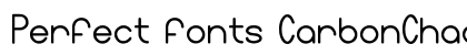 Perfect fonts CarbonChaos Regular preview