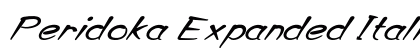Peridoka Expanded Italic Preview