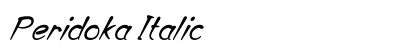 Peridoka Italic Preview