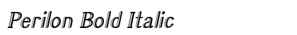 Perilon Bold Italic preview