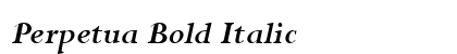 Perpetua Bold Italic Preview