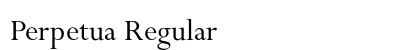 Perpetua Regular Preview