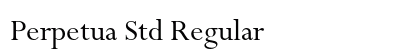 Perpetua Std Regular Preview