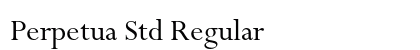 Perpetua Std Regular Preview