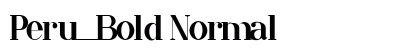 Peru_Bold Normal preview