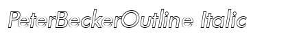 PeterBeckerOutline Italic preview
