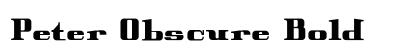 Peter Obscure Bold preview