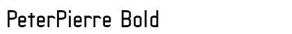 PeterPierre Bold preview