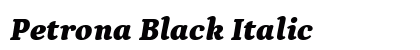Petrona Black Italic preview