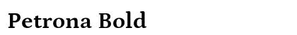 Petrona Bold preview