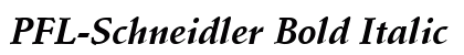 PFL-Schneidler Bold Italic preview