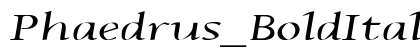 Phaedrus_BoldItalic Normal preview