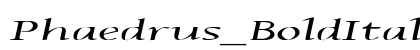 Phaedrus_BoldItalic Normal preview