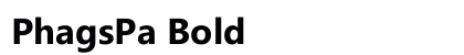 PhagsPa Bold preview