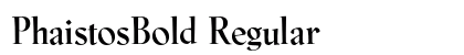 PhaistosBold Regular preview
