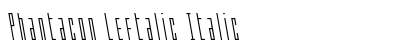 Phantacon Leftalic Italic preview