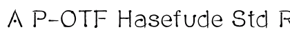 A P-OTF Hasefude Std R preview