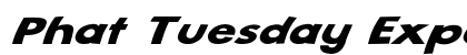 Phat Tuesday Expanded Italic Preview