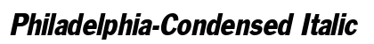 Philadelphia-Condensed Italic Preview