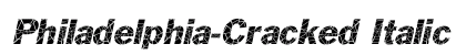 Philadelphia-Cracked Italic Preview