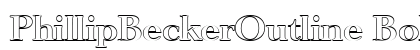 PhillipBeckerOutline Bold preview