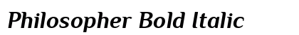 Philosopher Bold Italic preview