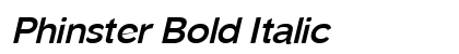 Phinster Bold Italic Preview