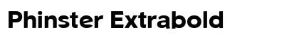 Phinster Extrabold Preview