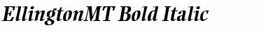 EllingtonMT BoldItalic Font