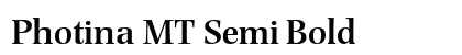 Photina MT Semi Bold Preview
