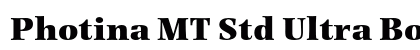 Photina MT Std Ultra Bold Preview