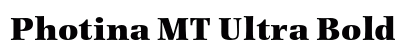 Photina MT Ultra Bold Preview