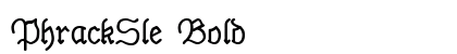 PhrackSle Bold preview