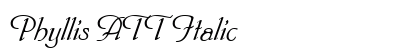 Phyllis ATT Italic preview