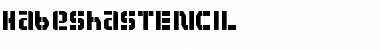 Habesha stencil Regular Font