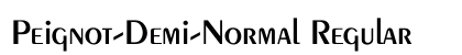 Peignot-Demi-Normal Regular preview