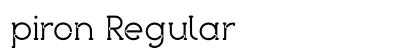 piron Regular preview