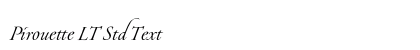 Pirouette LT Std Text preview