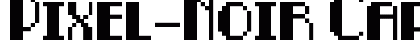 Pixel-Noir Caps Regular preview
