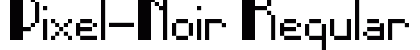 Pixel-Noir Regular preview