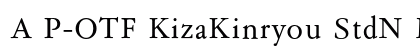 A P-OTF KizaKinryou StdN M preview