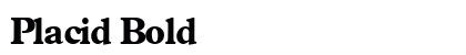 Placid Bold preview