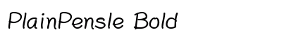 PlainPensle Bold preview