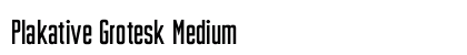 Plakative Grotesk Medium preview