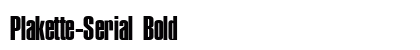 Plakette-Serial Bold preview