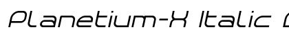 Planetium-X Italic Demo Regular preview