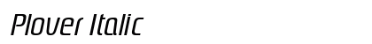 Plover Italic Preview