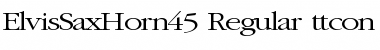 ElvisSaxHorn45 Font