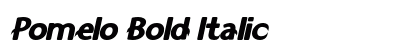 Pomelo Bold Italic preview