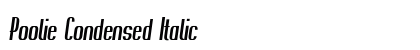 Poolie Condensed Italic Preview